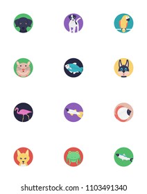 Icons Pack of Sea Life and Animals