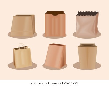 icons paper bag vector design