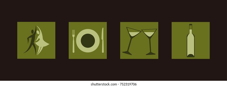 Icons for the party.