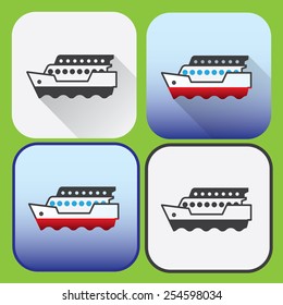 Icons of passenger ship