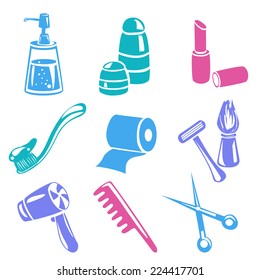 icons personal care isolated. vector illustration