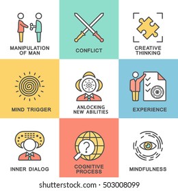 Icons personality psychology. Relations; behavior; self-esteem; mindfulness.