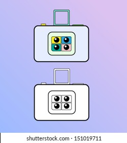 Icons photo camera. 
