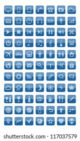 Icons and pictograms set. EPS10 vector illustration.