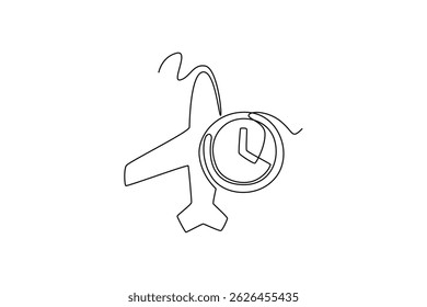 Icons in the plane concept. Full length animation illustration. High quality 4k footage