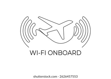 Icons in the plane concept. Full length animation illustration. High quality 4k footage