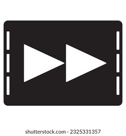Symbole spielen, anhalten, anhalten, nächste Vektorgrafik-Logo-Design