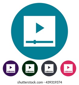 icons play video for Web, Mobile and business