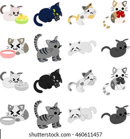 The icons of pretty cats
