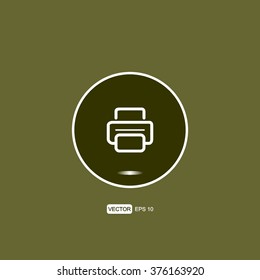 icons printer for Web and Mobile