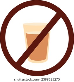Prohibido beber y comer iconos durante el ayuno