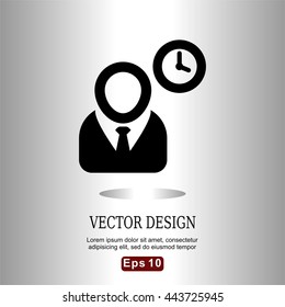 icons project manager flat for Web, Mobile and business
