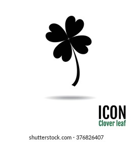 Icons of quatrefoil clover. Clover Icons Vector Art, Stock Vector