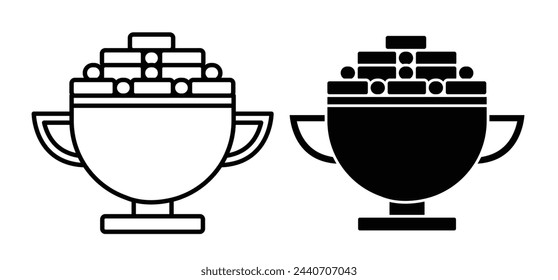 Icons for Ramadan Iftar and Fasting Meals. Traditional Festive Food Symbols for the Holy Month