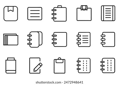 Icons relate to Notebook editable