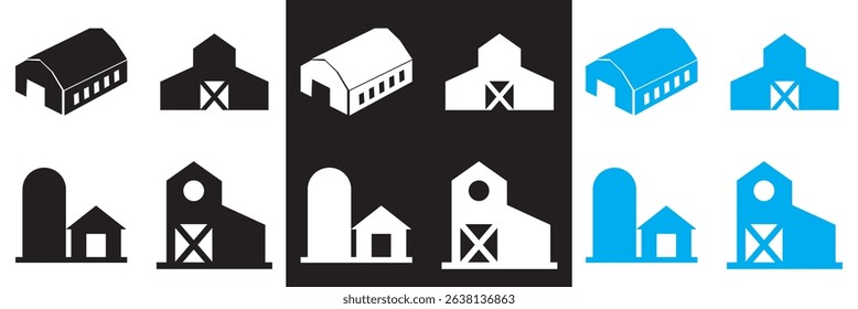 Icons related to barn. Vector pictograms of body organs icon. Vector for websites, mobile interfaces, presentations, banner, visual branding etc. Vector illustration. EPS 10