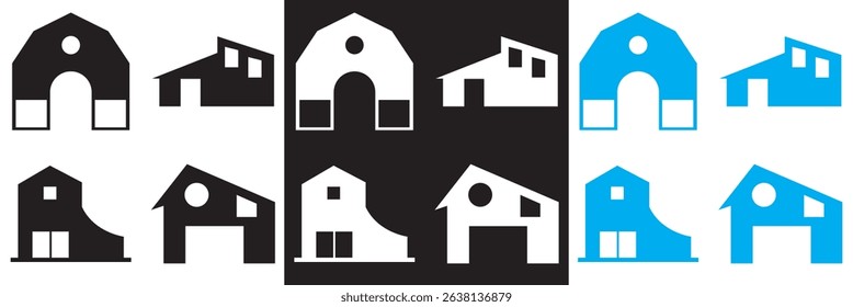 Icons related to barn. Vector pictograms of body organs icon. Vector for websites, mobile interfaces, presentations, banner, visual branding etc. Vector illustration. EPS 10