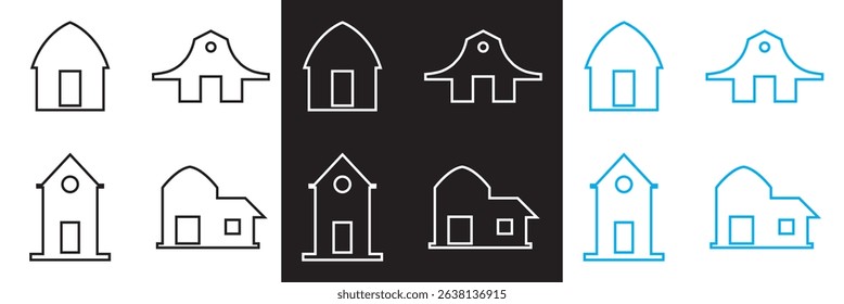 Icons related to barn. Vector pictograms of body organs icon. Vector for websites, mobile interfaces, presentations, banner, visual branding etc. Vector illustration. EPS 10