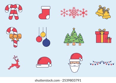 Icons related to Christmas For decoration