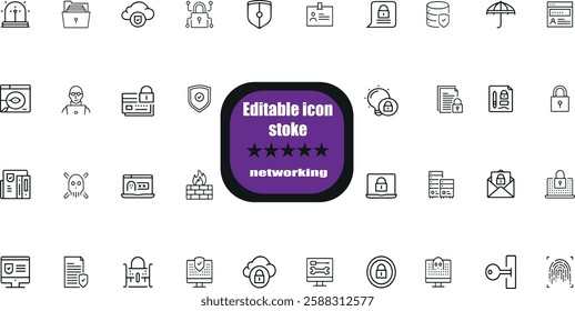  icons related to data exchange, traffic