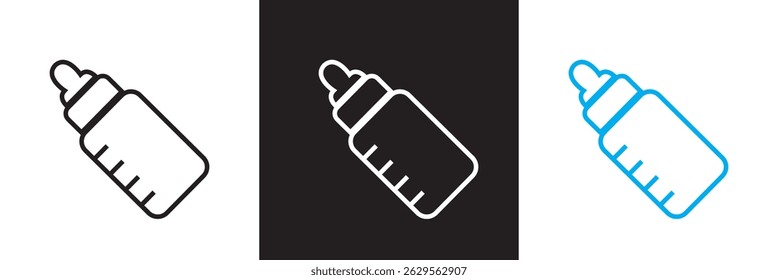 Icons related to drink and beverages. Vector illustration. isolated on white and black background. EPS 10