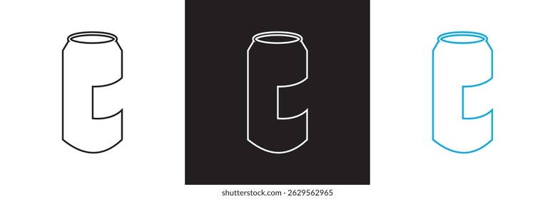 Icons related to drink and beverages. Vector illustration. isolated on white and black background. EPS 10