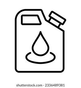 Icons related to energy fuels, useful as symbols of the use of types of energy. Editable black outline vector illustration.