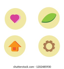 Icons related to the factors of living,vector illustration.EPS10