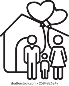 Icons related to Mother's and Father's Day