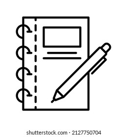 icons related to simple business ideas in outline style