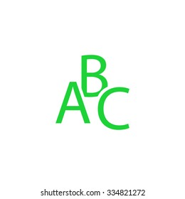 Icons represent the alphabet.