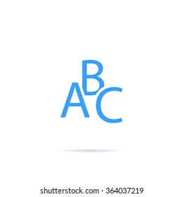 Icons represent the alphabet.