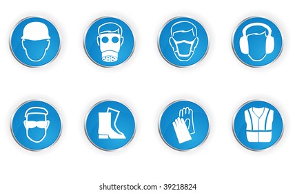 Icons representing 8 important safety instructions.