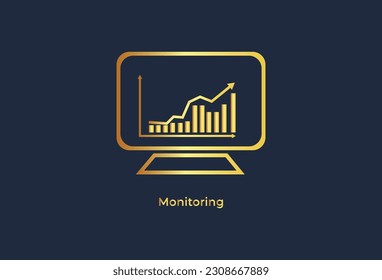 icons representing servers, internet, and network-related concepts. The icons are designed in a line style and are presented on a dark background. They depict various elements associated with servers,
