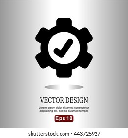 icons right settings flat for Web, Mobile and business