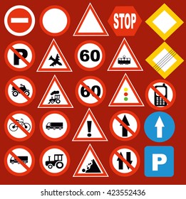 icons road signs