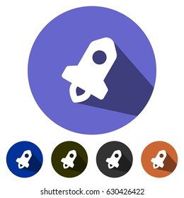 icons rocket launch for Web, Mobile and business