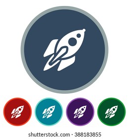 icons rocket for Web and Mobile