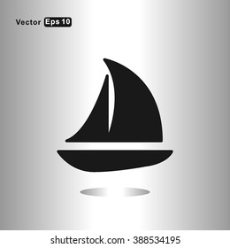icons sailboat for Web and Mobile