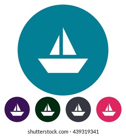 icons sailing boat for Web, Mobile and business