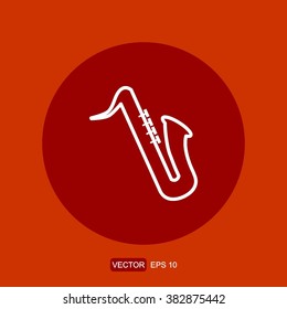 icons saxophone for Web and Mobile