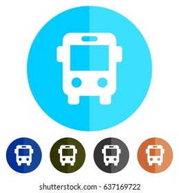 icons school bus for Web, Mobile and business