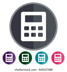 icons school calculator flat for Web, Mobile and business