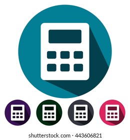 icons school calculator flat for Web, Mobile and business