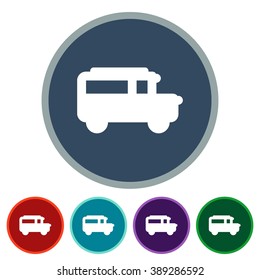 icons schoool bus for Web and Mobile