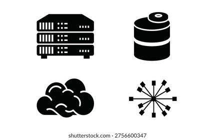 Icons of server computer storage