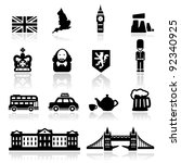 Icons set British Culture