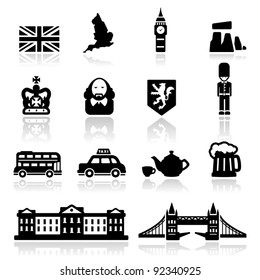 Icons set British Culture