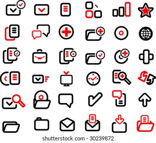 Icons set. Business