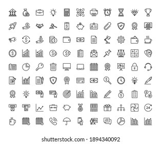 icons set. Business and Finance for web, app,  computer. vector illustration